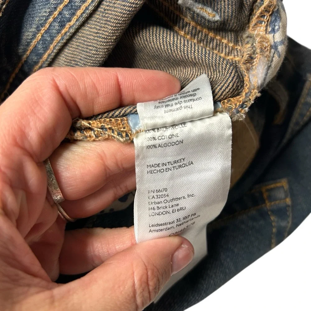 Free People We The Free Maggie Mid-Rise Straight Jeans Back Alley Wash 26